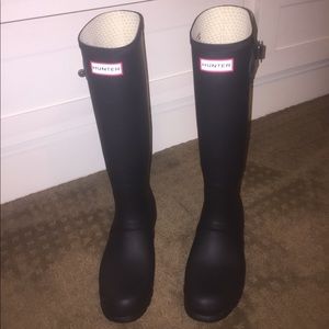 Hunter Boots with Sock Insert Size 9